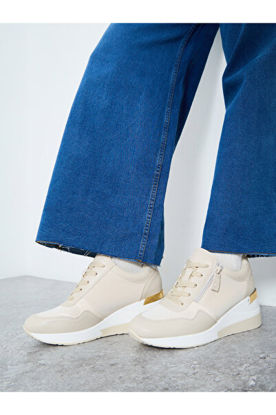 Styli Textured Zip Detail Sneakers