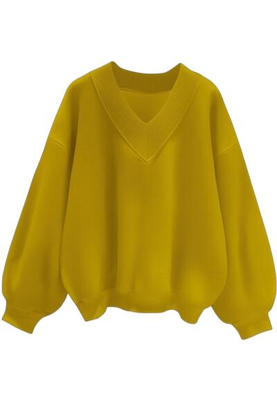 BENROMA ÜNİSEX V YAKA SWEATSHİRT