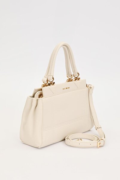 Levidor Cream Stripe Stitching Model Handbag