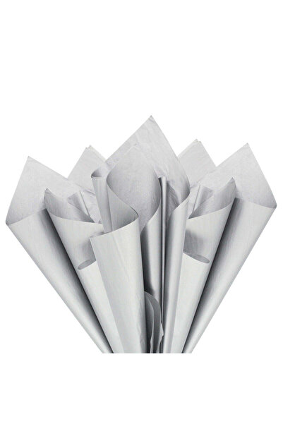 Papette Set of 50 pieces Tissue paper 17g SILVER METALIZED - 50 x 75cm