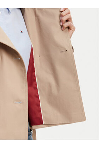 Tommy Hilfiger Women's Trench coat WW0WW43933 Beige