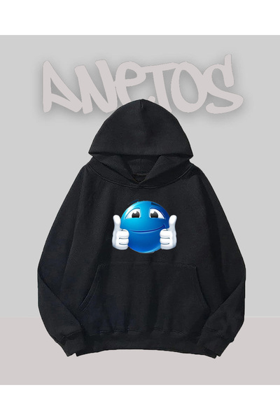 Anetos Μαύρο μπλουζάκι με σχέδιο Aynen Design με τύπωμα