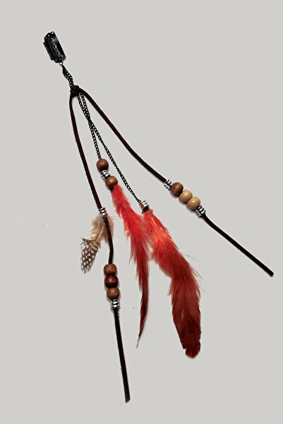 New Obsessions Lanț de păr boem cu pene Rasta