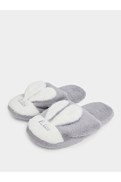 Styli Bunny Applique Bedroom Slippers