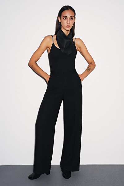 HAKKE Yüksek Bel Çift Pensli Palazzo PANTOLON