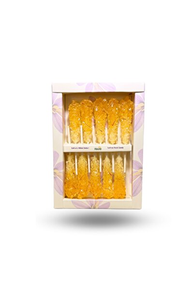 Noura Natural Safranlı Nöbet Şekeri | نبات زعفرانی | Nebat 10 Adet