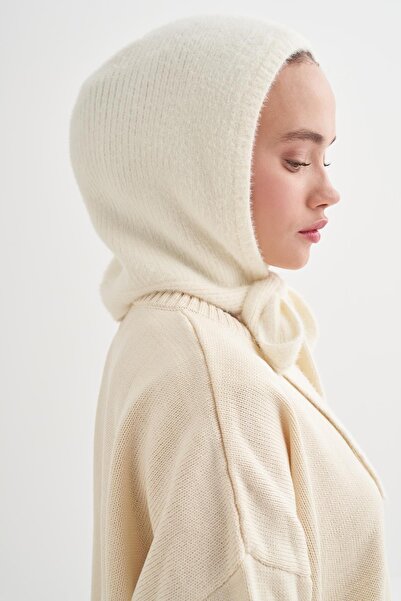 carell Knit Balaclava Beanie Headgear Pearl