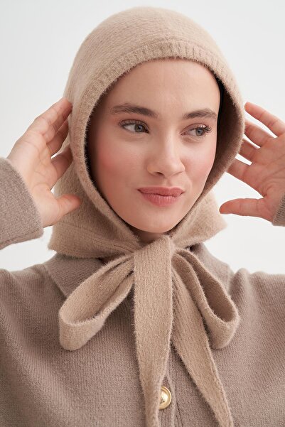 carell Knit Balaclava Beanie Headgear Mink