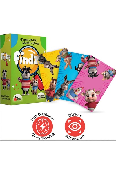 Levent Kılıç Ticaret Mücit Panda Playever Findzy, Dikkat Güçlendiren Eğlencel...