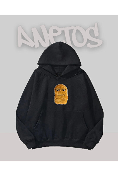 Anetos Design cool de pâine, față neagră cu imprimeu Swea tricou