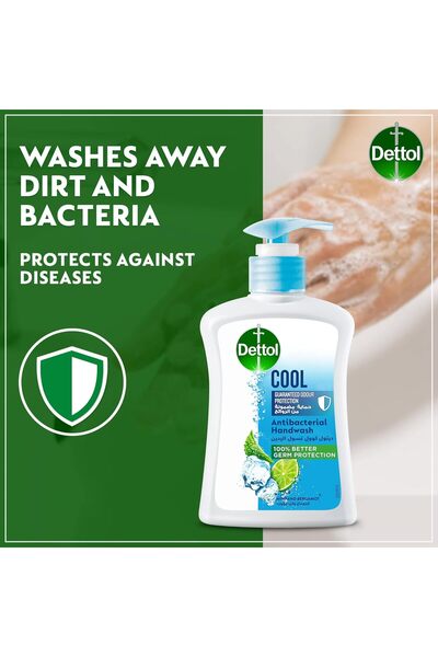 Dettol Cool Liquid Hand Wash with Mint and Bergamot, 200ml, Twin Pack