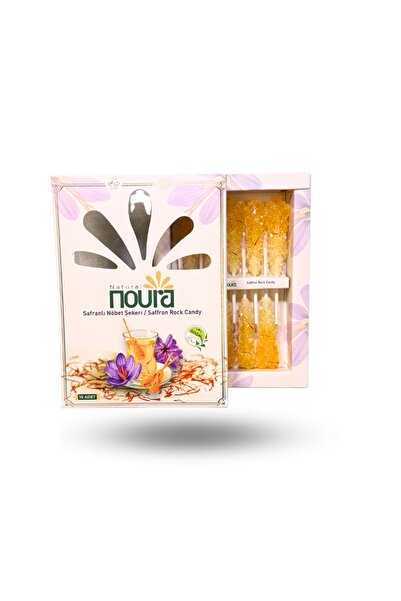 Noura Natural Safranlı Nöbet Şekeri | نبات زعفرانی | Nebat 10 Adet