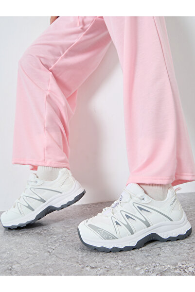 Styli White Chunky Lace Up Sneaker