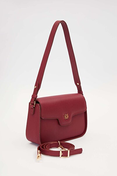 Levidor Burgundy Adjustable Strap Shoulder Bag