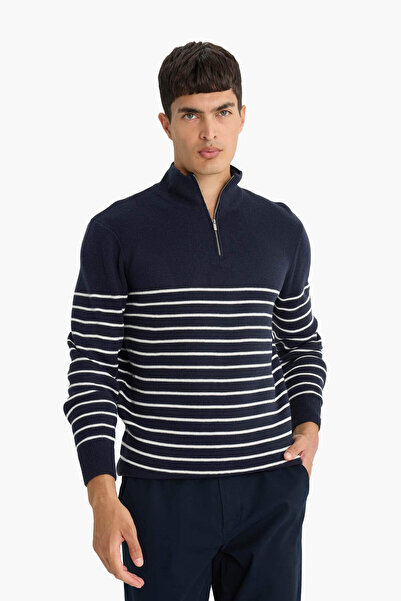 DeFacto Navy Blue Men's Sweater F1522Ax/Nv64