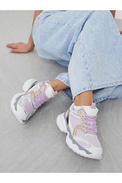 Styli Women Mesh Upper Textured Sneakers