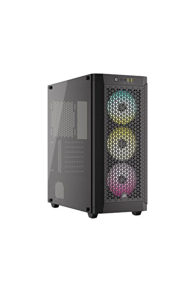 Corsair 480T 3xAR120 RGB FANLI 750W 80PLUS BRONZE MidT ATX SİYAH KASA