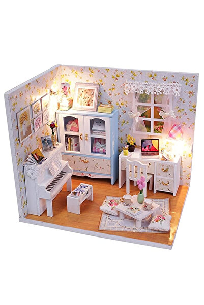 Toy Κιτ DIY για Μινιατούρα Σπιτιού Hemiola - Πλήρες Σετ με Έπιπλα και Αξεσουάρ