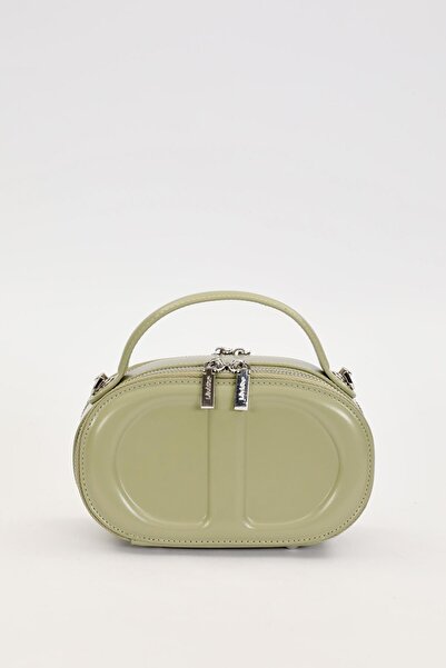 Levidor Green Double Zipper Handbag