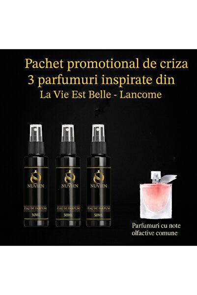 Nuvien Set 3 Parfumuri 50ml – Inspirat din Chance La Vie Est Belle L.