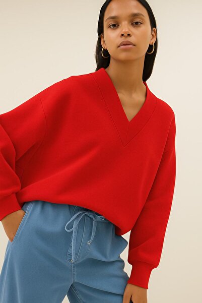 DM DOLCE MORE سترة رياضية بياقة على شكل حرف V للجنسين