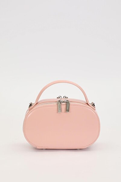 Levidor Pink Double Zipper Handbag