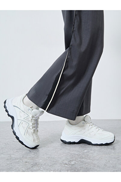 Styli White Chunky Lace Up Sneaker