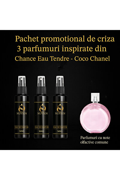 Nuvien Set 3 Parfumuri 50ml – Inspirat din Chance Eau Tandre C.C.