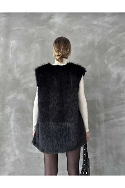 IŞILDA FASHION Lined Fur Vest