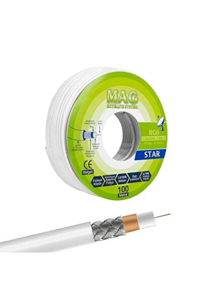 Genel Markalar Mag RG6-U4 İthal Anten Kablosu 100 Metre
