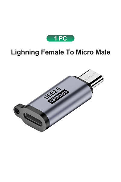 Choice محول واحد من Lightning إلى Micro USB Type-C، محول من Type-C إلى Micro ...