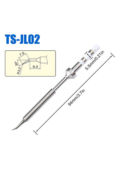 Choice5 TS-JL02 Pine64 Pinecil TS100 TS101 Soldering Iron Tip Replacement Var...