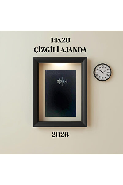 KarmaOfis 2026 Дневник 14X20 с линии, черен