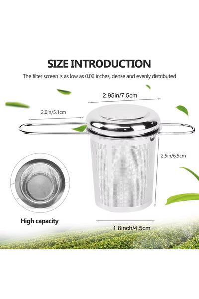 choice2 مصفاة شاي من الفولاذ المقاوم للصدأ من نوع B، مناسبة لمجموعة مراسم الش...