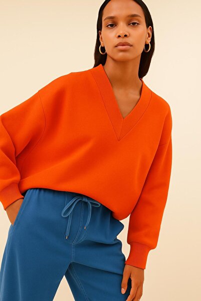 DM DOLCE MORE سترة رياضية بياقة على شكل حرف V للجنسين