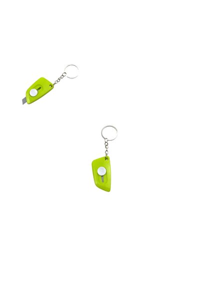 Nerox Açık Yeşil Minik Maket Bıçağı Anahtarlık (1 ADET) (EBAT: 5,5cm x 2,9cm,...
