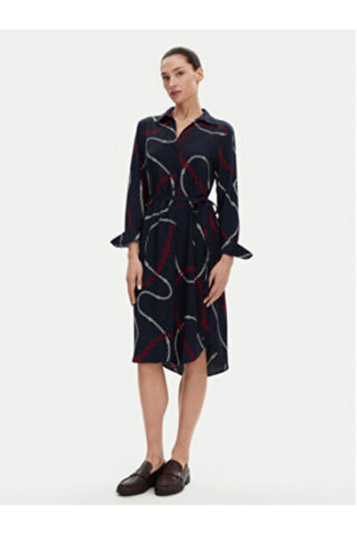 Tommy Hilfiger Women's Shirt dress WW0WW44665 Blue