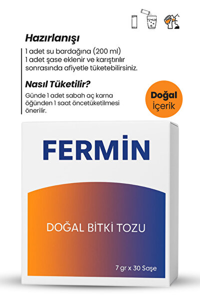 FERMİN KİLO VERMEYE YARDIMCI DOĞAL BİTKİ TOZU 7grx30adet
