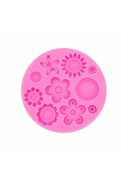 Choice Pink Flowers silicone mold flower resin phone case head rope hair card...