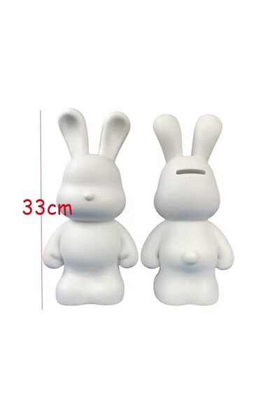 Choice أرنب 33 سم دب سائل إبداعي مصنوع يدويًا لوحة DIY تمثال دب عنيف قالب أبي...