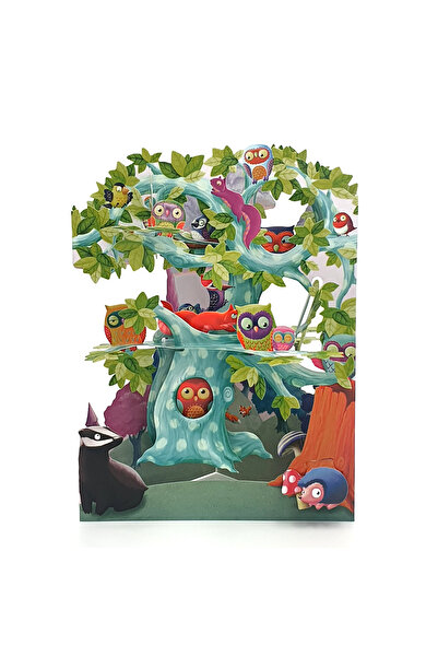 Santoro Felicitare 3D Swing Cards Arborele pasarilor din padure