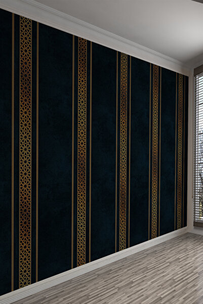 dreamwall Osmanlı Motifli Altın Şerit Tekstil Duvar Kağıdı