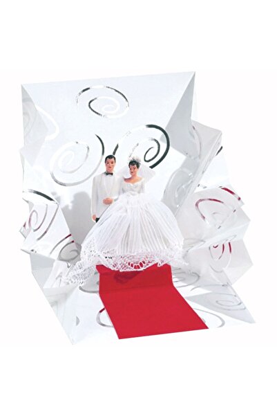 PopShots Minifelicitare 3D Mire si mireasa