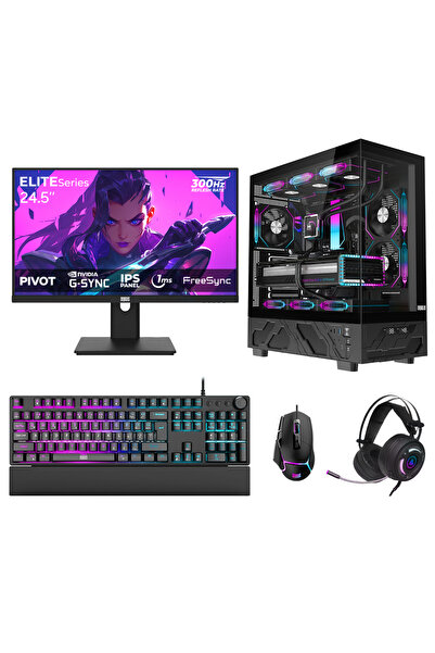 DRAGOS DRx7721 Ryzen 7 5700X 32GB 1TB NVMe 16GB RTX5060Ti 24.5 İnç 300Hz 1ms ...