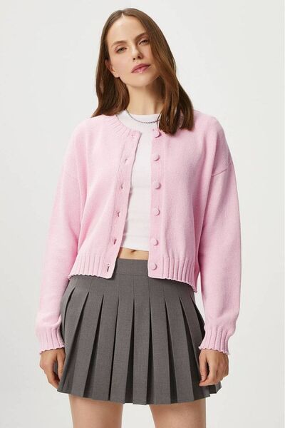 Samin كارديجان تريكو بأزرار كبسولة للنساء