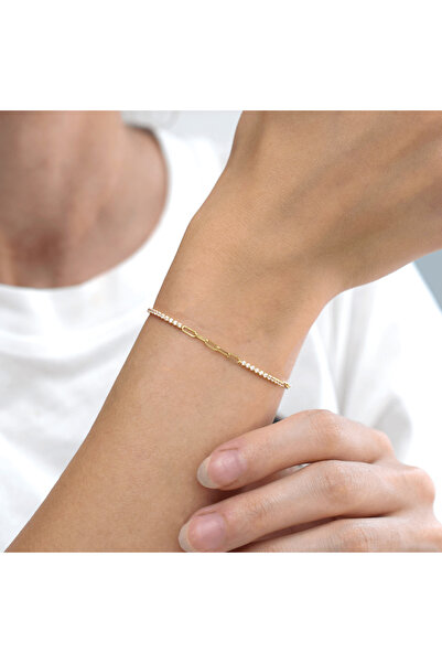 Lilarote Pırlanta Su Yolu Taşlı Ataç Bileklik