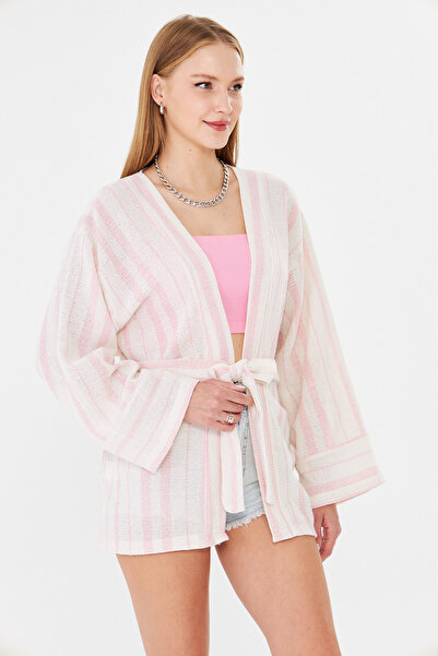 armonika Women's Powder Belted Kimono Arm-25Y001073