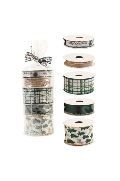 Flippy Panglica Decorativa cu Tematica de Craciun, Flippy, Set din 4 bucat + ...