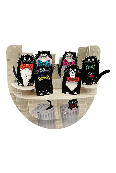 Santoro Felicitare 3D PopnRock Pisici cu papioane