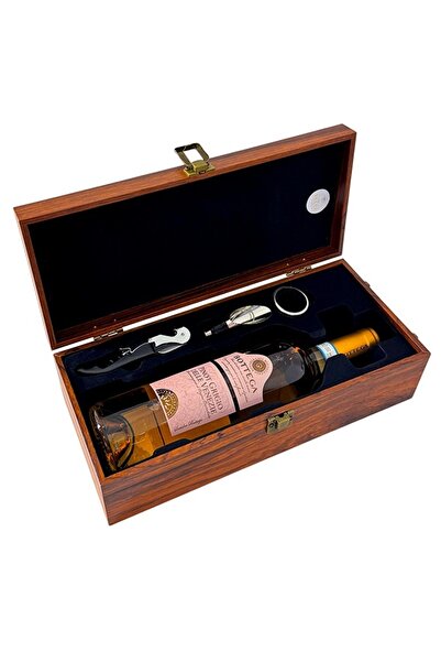 velve Set caseta eleganta din lemn Special Wine, cu trei accesorii vin si o s...